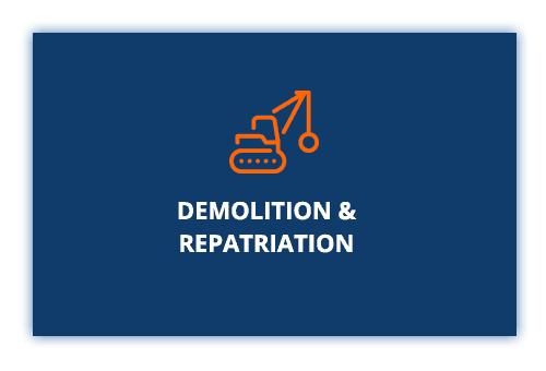Demolition and repatriation